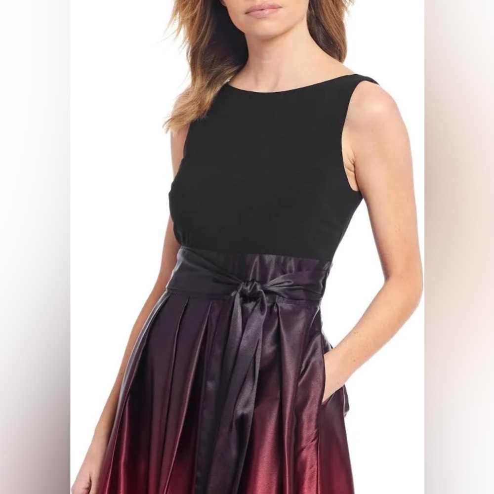 Satin Ombré Formal Dress